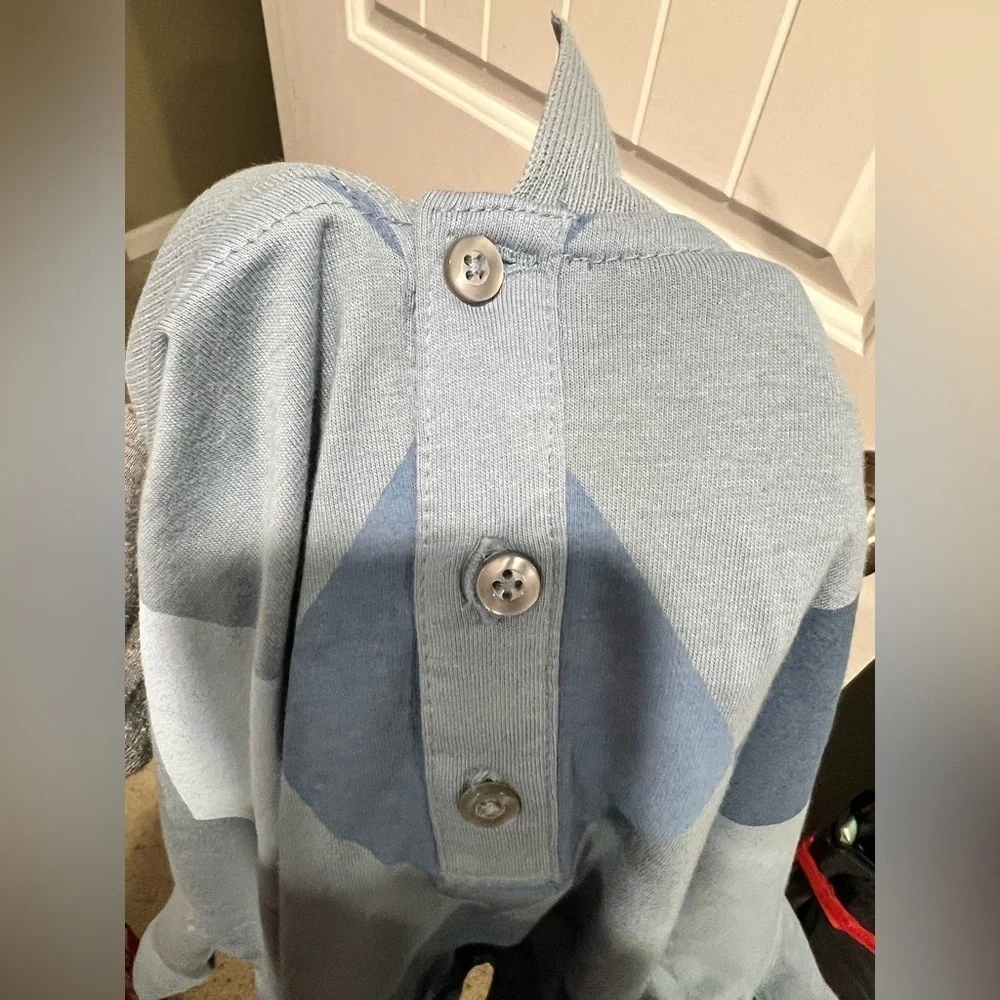 Men’s NWT new blue polo button down up shirt XXL Via Europa - Picture 5 of 8